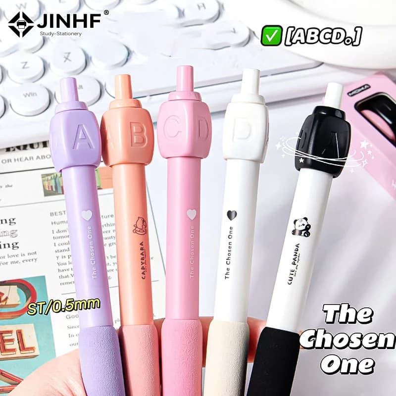 Set di 1 Penna Gel Girevole Divertente, Penna Gel Rotante Antistress, Cancelleria Creativa, Penna a Sfera per Studenti, Regali di Cancelleria
