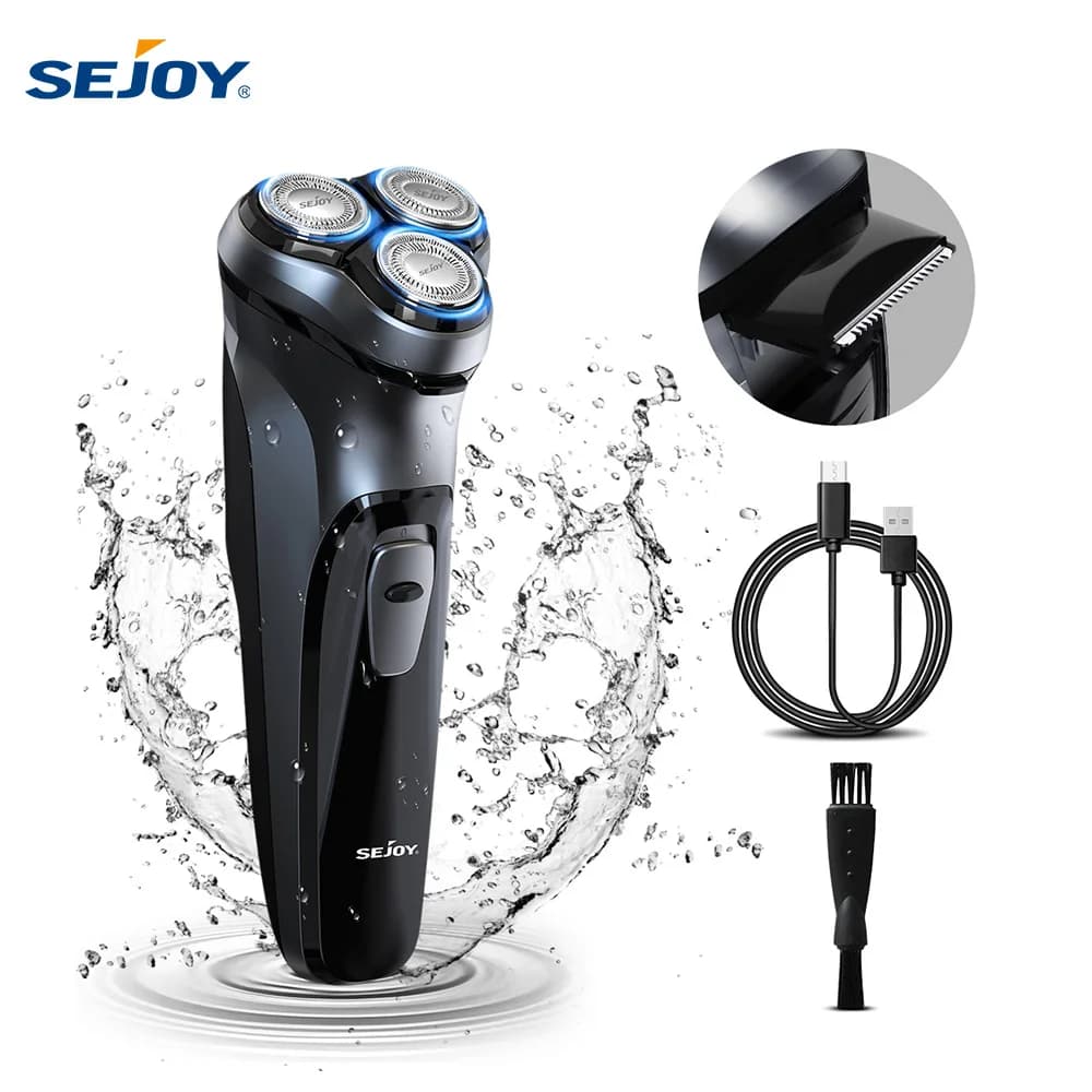 Sejoy BLASTO1 Electric Shaver for Men Rechargeable Electric Razor Triple Floating Head Shaving Machine Beard Trimmer Gift