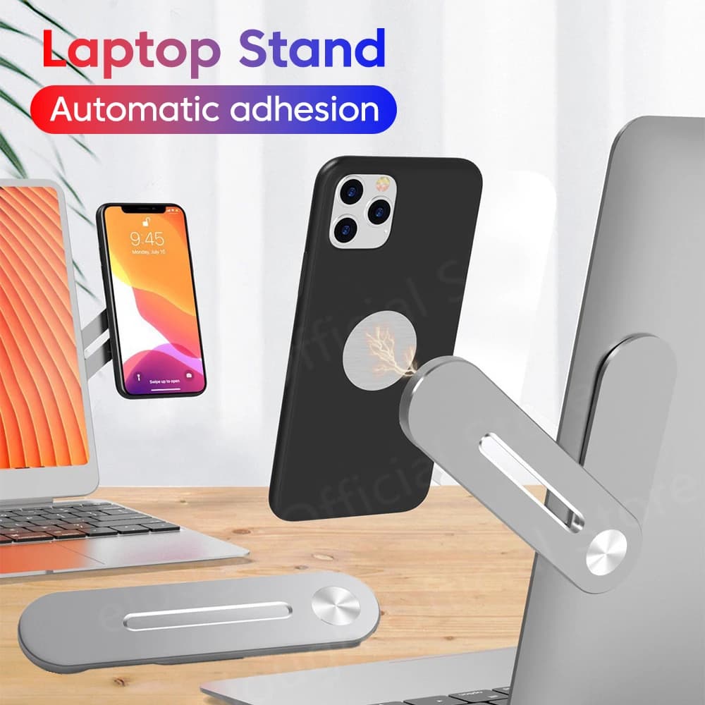 Supporto Magnetico Pieghevole Invisibile per Laptop e Telefono, Espansione Display Laterale per Monitor Computer