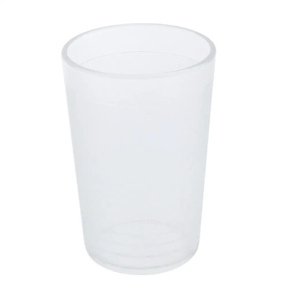 Bicchiere da Birra in Acrilico Trasparente, Tazza Infrangibile per Bevande, Ideale per Picnic all'Aperto
