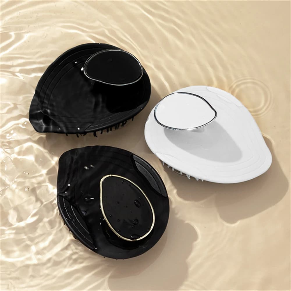 1PC Massaggio Del Cuoio Capelluto Shampoo Spazzola di Silicone Morbido Pulizia Profonda Rimuovere La Forfora Esfoliante Rilassante Massaggio Del Cuoio Capelluto Doccia Strumenti