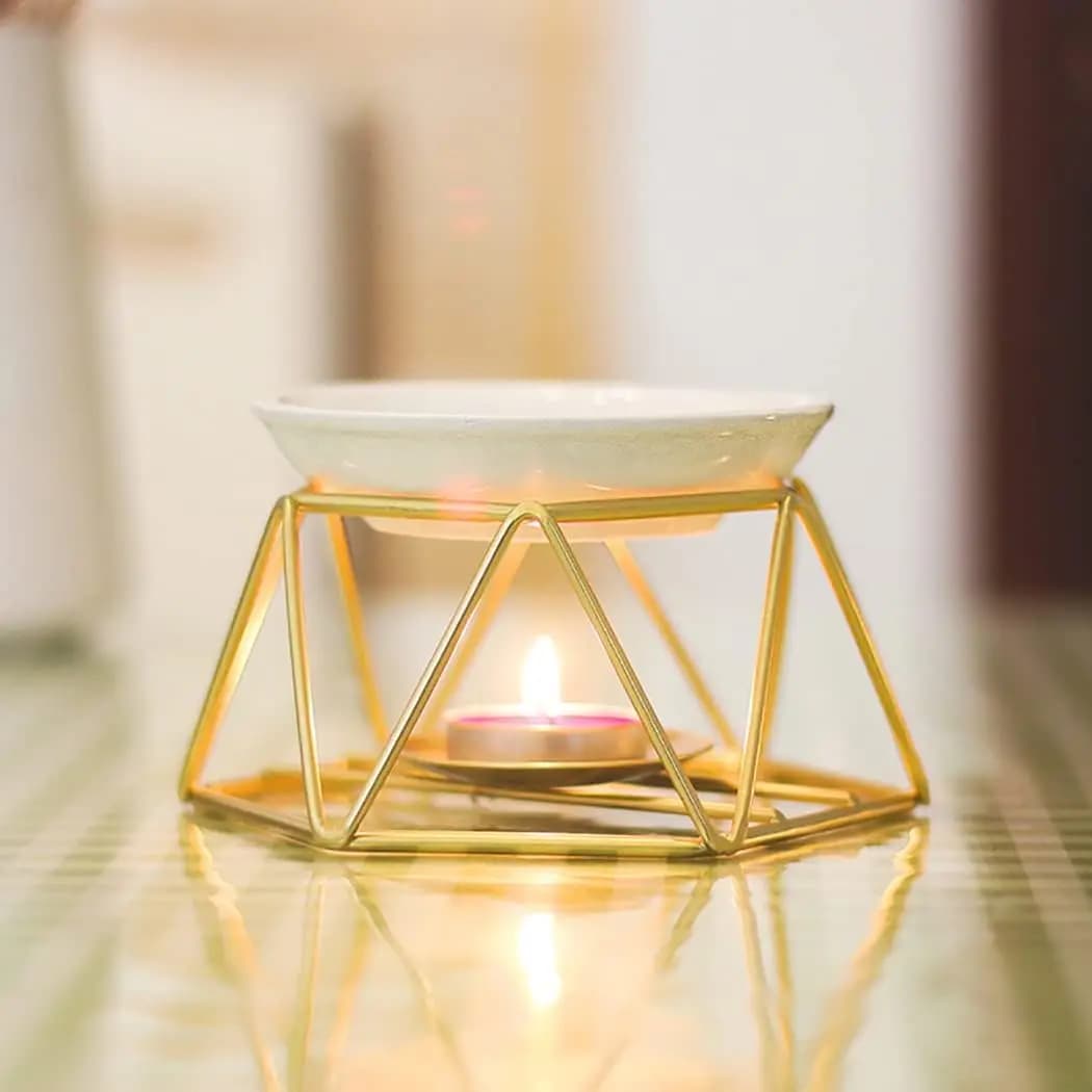 Ceramic Essential Oil Burner, Aromi Diffuser, Candle Holder, Perfumed Staircase, Home Decoration