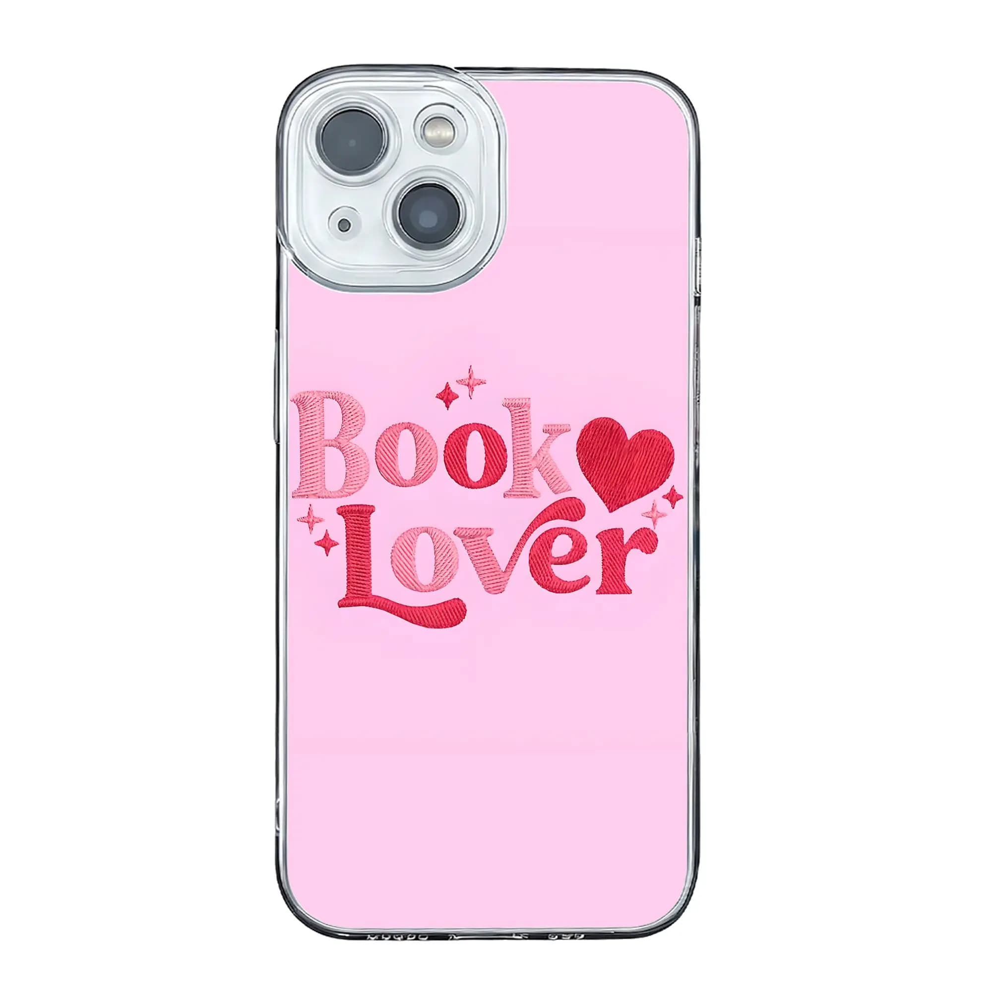 Cover per iPhone 17 16 15 14 13 12 11 Pro Max anti-collisione, design 'Pink Book Lover Cute Reader'