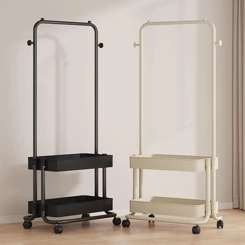 Modern Minimalist Portable Wardrobe Stand Plastic Clothes Hanger for Living Room Home Storage DIY Handcraft Underwear Holder
