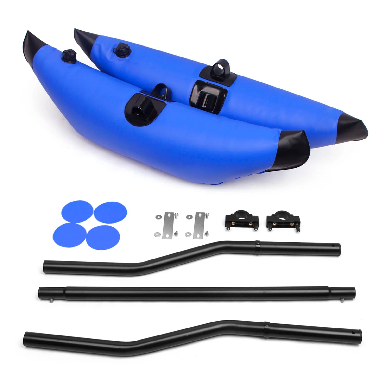 Galleggiante gonfiabile per stabilizzatore in PVC per kayak con asta per bracci laterali Kit sistema di stabilizzazione galleggiante per pesca in barca da kayak