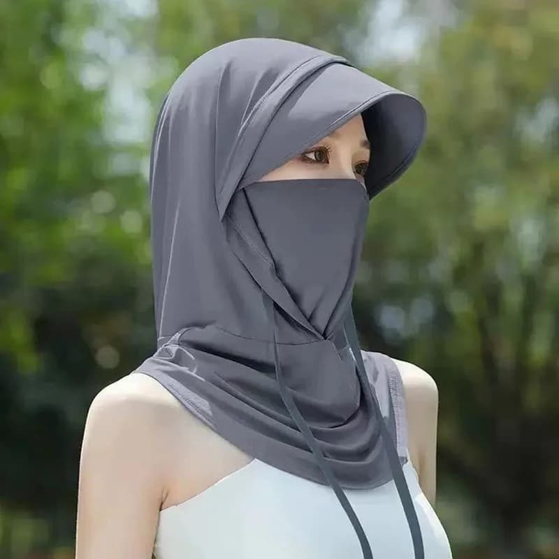 Protezione solare estiva Raffreddamento Passamontagna lungo Maschera Copri collo per uomo Maschera per testa intera traspirante Donna Ciclismo Pesca Acce