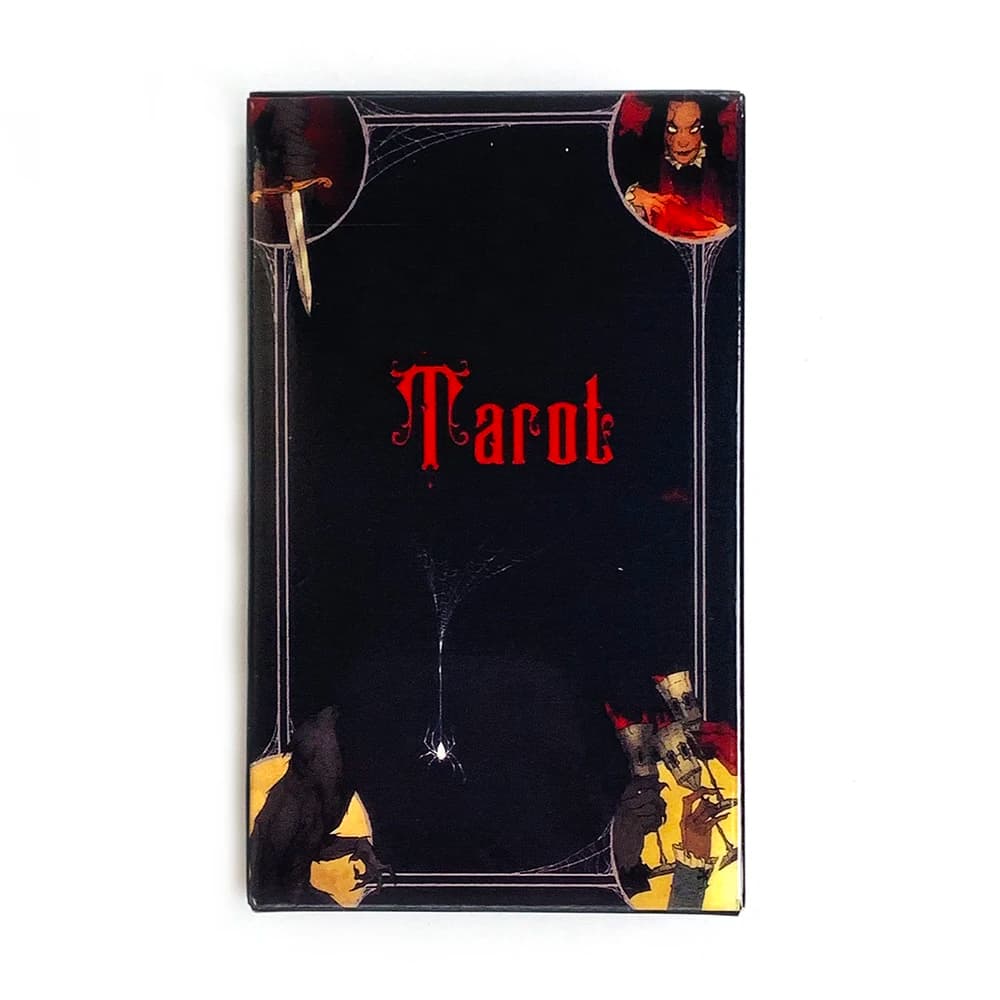 Mazzo di tarocchi A 78 carte Divinazione Fortune Telling Gioco da tavolo per principianti, Carte da gioco per riunioni di famiglia Giochi di Halloween