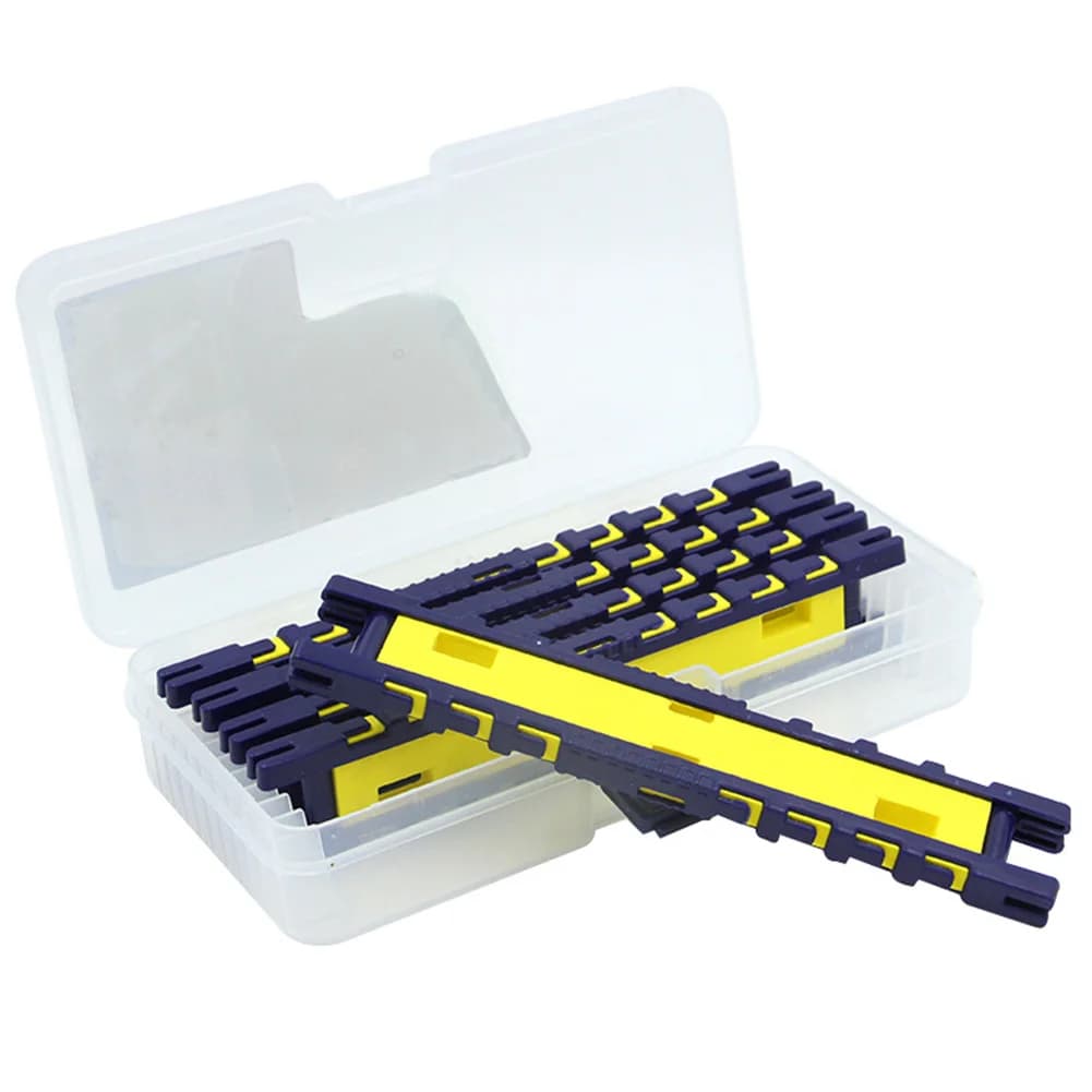 Set di 5 Portamontature per Ami da Pesca con Scatola Portaoggetti, Organizzatore Riutilizzabile per Lenza da Pesca, Accessori per la Pesca