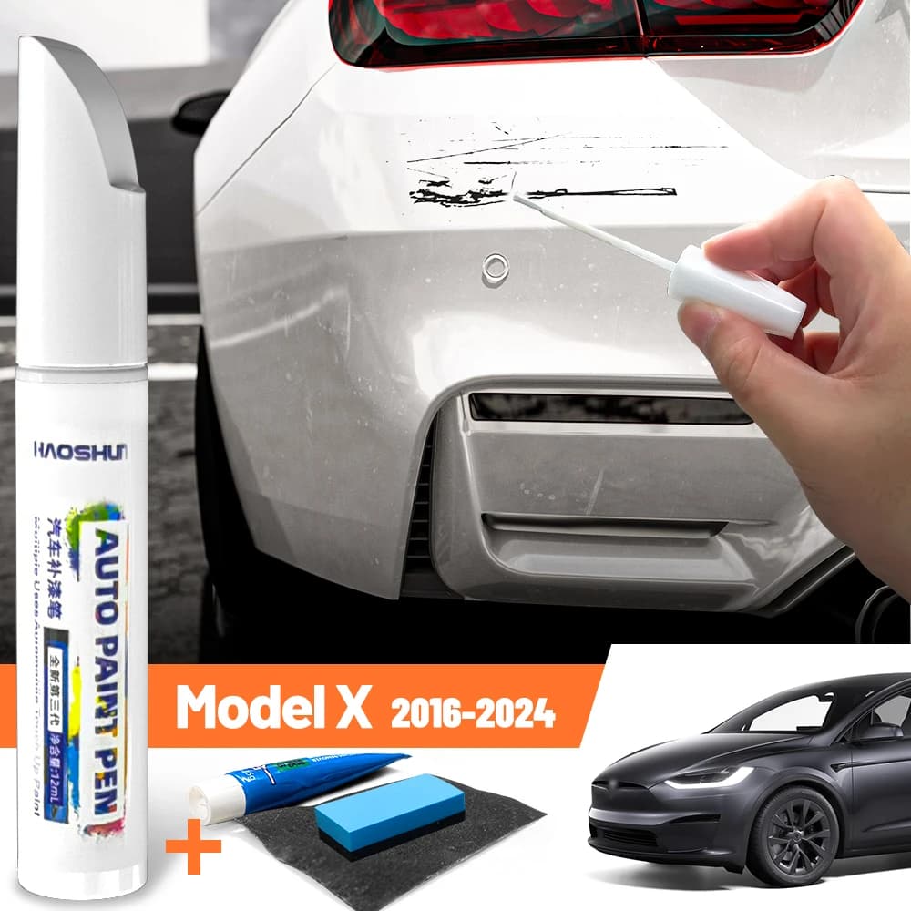 Penna per vernice per auto Cura della vernice Riparazione dei graffi Pittura a cera Rimozione dei graffi per Tesla Model X 2016-2024 2018 2019 2020 2021 2022 2023