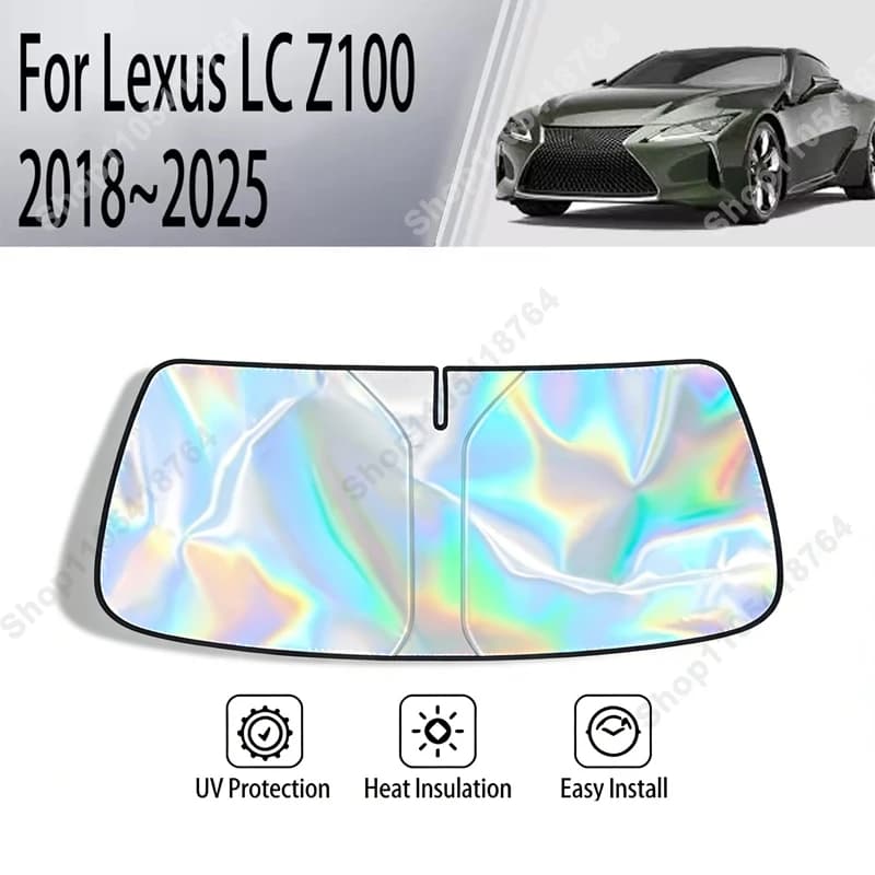 UV Reflective Heat Protection Foldable Front Windshield Sunshade For Lexus LC Z100 2018-2025 Custom Car Interior Accessories