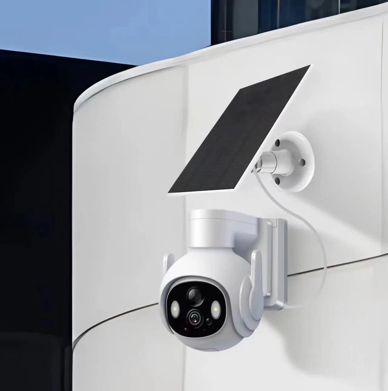 2MP 1080P YiLot APP Basso consumo Batteria solare Alimentazione a colori Wireless PTZ IP Dome Telecamera di sicurezza CCTV Baby Monitor
