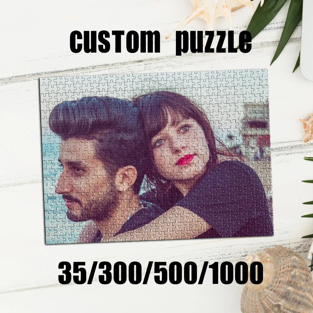 35/300/500/1000pcs Personalized Custom Photo Puzzle photo Education Puzzle Toy wooden Puzzle