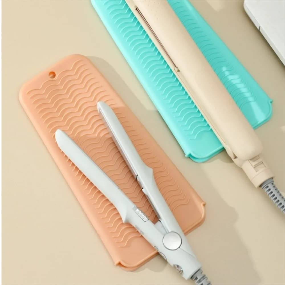 Custodia per piastra per capelli in silicone Custodia per arricciatura termica pieghevole multicolore antiscivolo multifunzionale resistente al calore