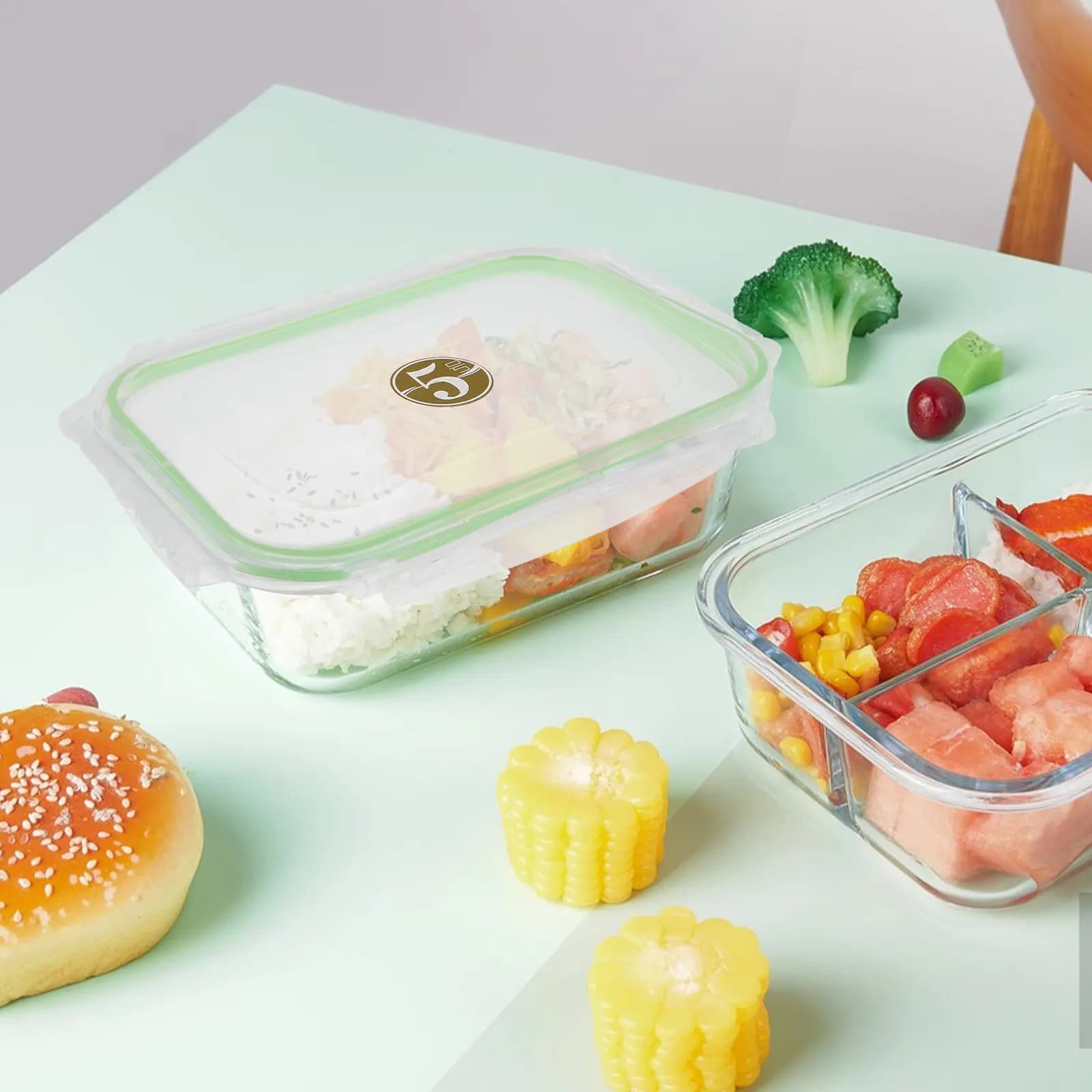 2 Pezzi Coperchi per Contenitori Alimentari 25 x 17,5 cm, Coperchi in Plastica Riutilizzabili per Contenitori Gelato, per Preparazione Pasti e Contenitori Bento