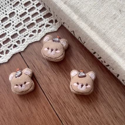 Premium Soft Stuffed Cotton Mini Bear Hair Clasp for DIY Shoe Sock Bag Hat Garment Sewing Accessory