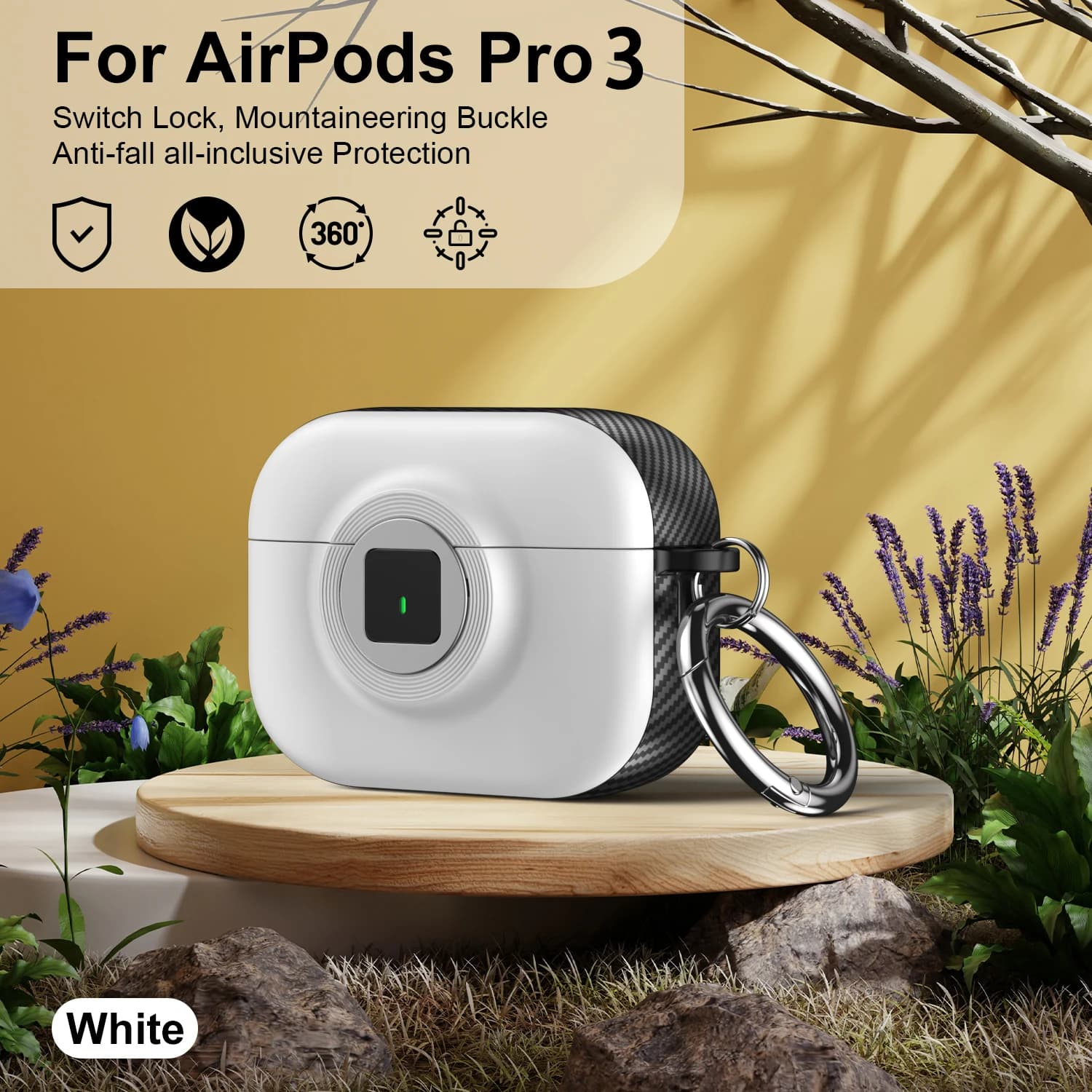 Nuovo 2025 Per Airpods Pro 3 Custodia Con Interruttore di Blocco Auricolare Guscio Antiurto Per Apple AirPods 1 2 3 4 Pro o Pro 2nd Case