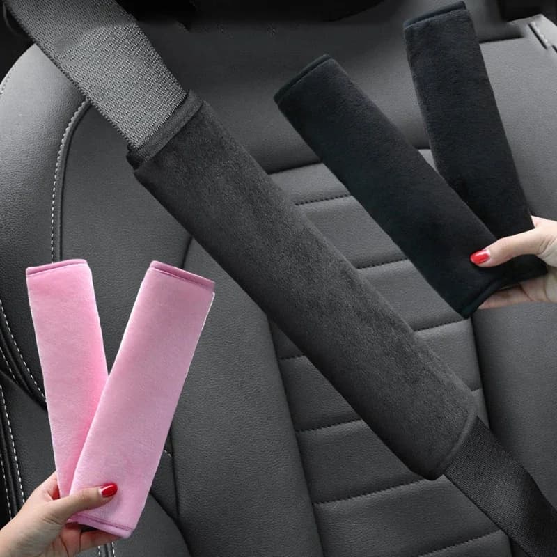 2 pcs Universal Car Seat Belt Covers Adjustable Safety Belt Covers Shoulder Protector for Car Accessories