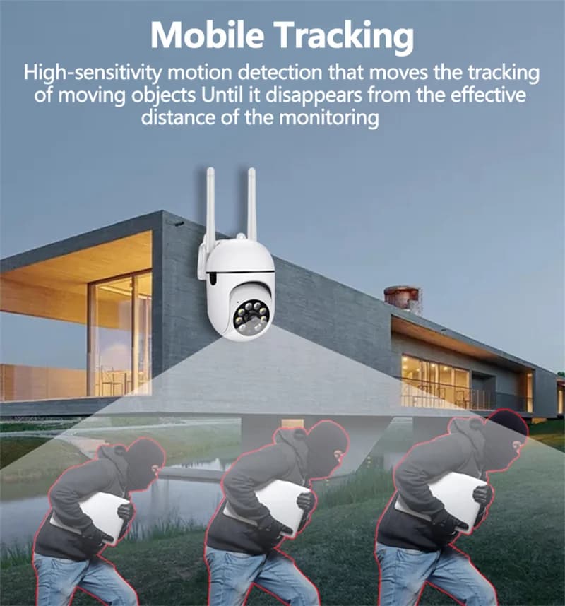 2MP 1080P V380pro APP Full Color Wireless PTZ IP Camera AI Humanoid Motion Detection Home Security CCTV Baby Monitor