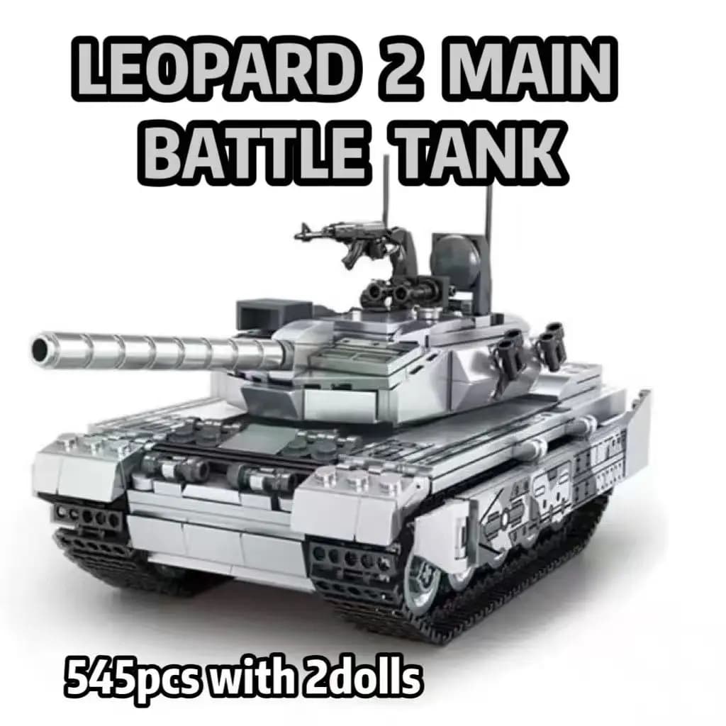 MOC WW2 Carro Armato Militare Modello Building Blocks Set Leopard 2 Carro Armati Da Battaglia Principali Camion Con Soldati Figure Giocattoli Per Bambini Regali