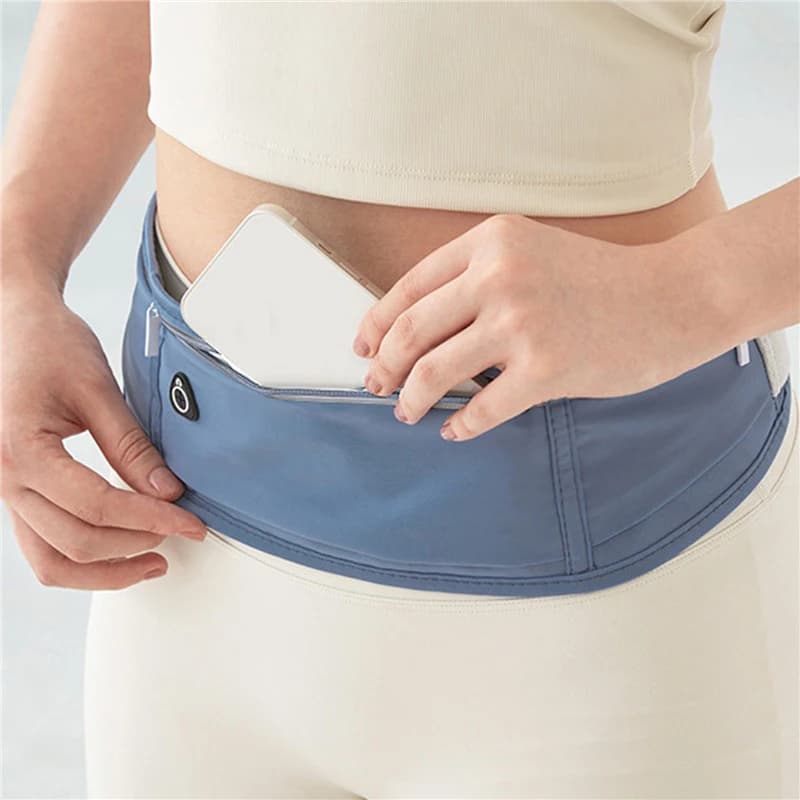 Men's Running Waist Waist Belt Invisible Elastic Running Belt Multifunction Sports Waist for Mobile Gym Fitness Marathon