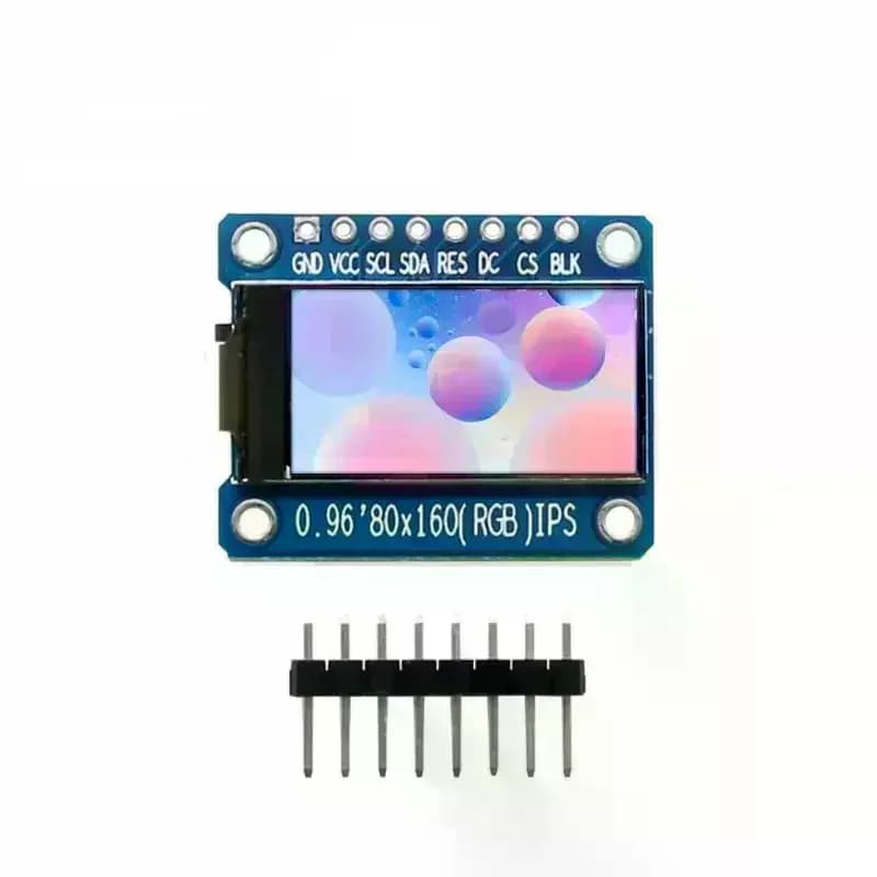 Modulo Display LCD TFT IPS da 0,96 Pollici 160x80 HD 65K Interfaccia SPI ST7735S 3,3V per Progetti DIY Raspberry Pi