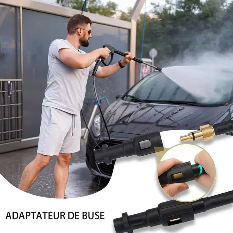 Connettore per tubo flessibile per idropulitrice Tubo da giardino per adattatore per idropulitrice Convertitore di raccordo Accessori per parti di ricambio per tubi rapidi