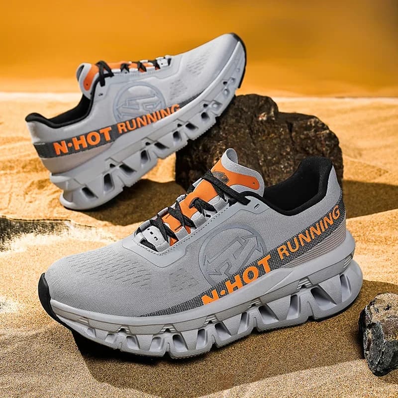 High-quality Men Sports Shoes Mesh Breathable Running Shoes Outdoor Cross Training Cushioning Versatile Sneakers Trekking Shoes