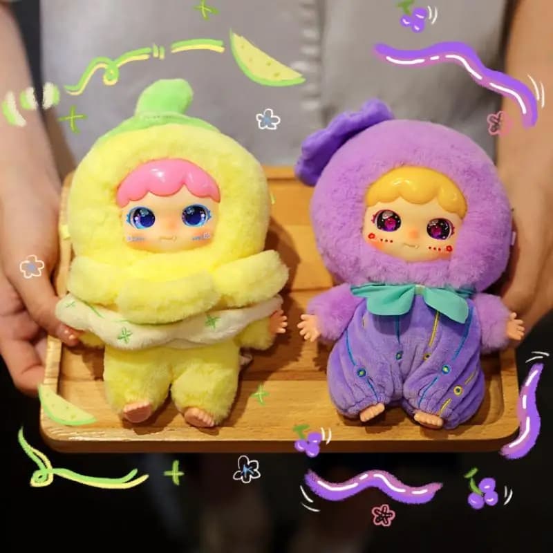 Baby Three The Promise Of Spring Series - Blind Box in Peluche, Borsa a Sorpresa con Bambola in Vinile, Ciondolo Decorativo, Regalo di Compleanno da Collezione