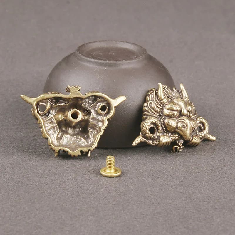 1 pz ottone indumento decorazione rivetti Conchos pulsante mitologico dio uccello forma Garuda cintura in pelle portafoglio borsa fibbia a vite