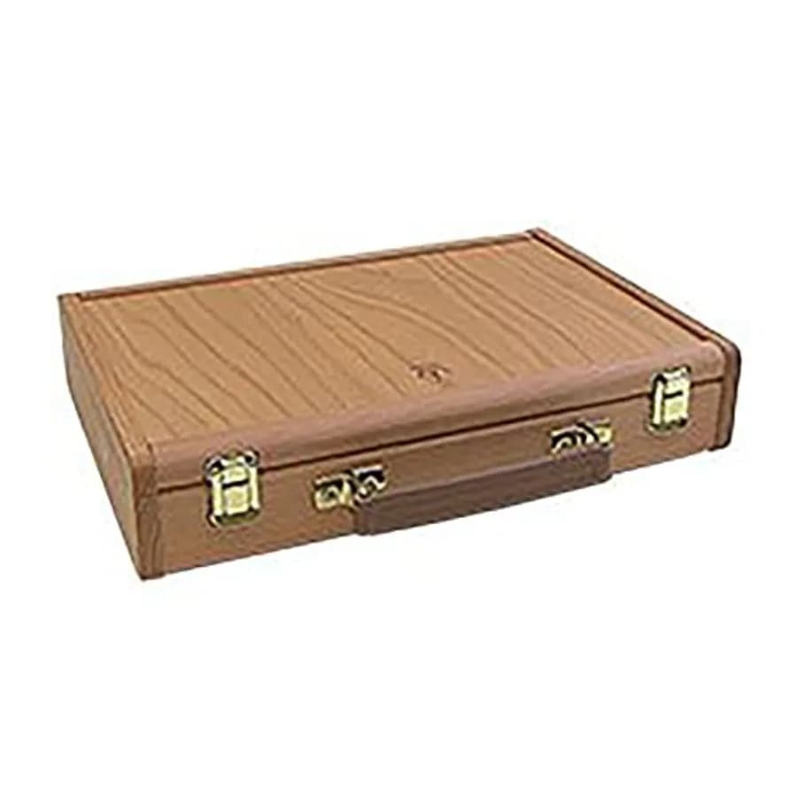Scatola per Pittura Capri Deluxe in Legno - Contenitore per Materiali Artistici, Colori, Medium, Pennelli, Scomparti, Leggero, da Viaggio