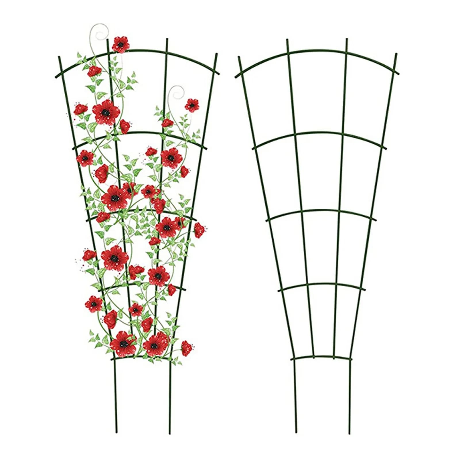 Support for Copper Plants, Metal Track for Flowers and Vegetables, for Interior and Exterior, Garden and Vase