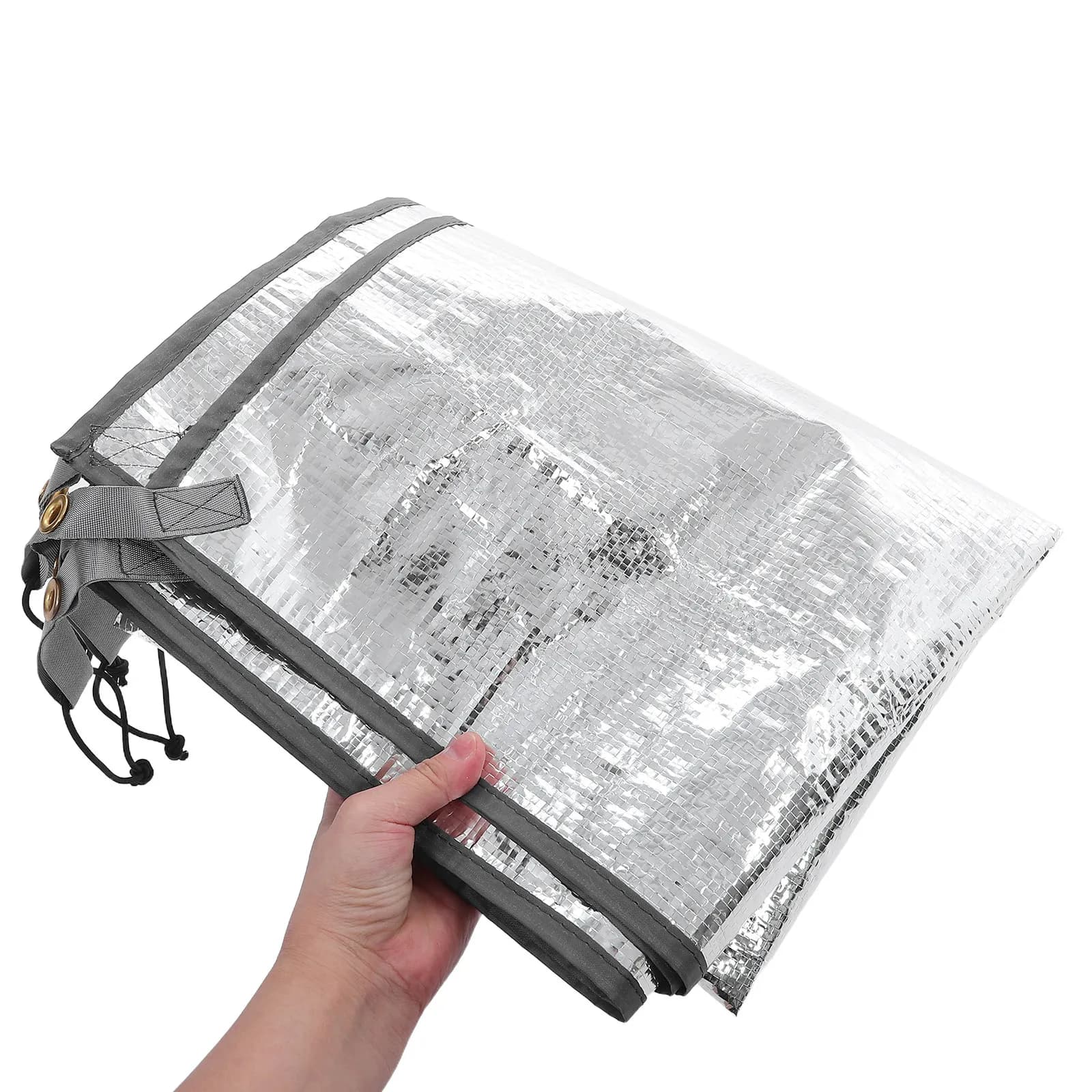 Insulated Camping Mat Waterproof in Aluminium, Thermal Mat for Exterior, Beach, Picnic, Tent, Anti-slip and Anti-sand