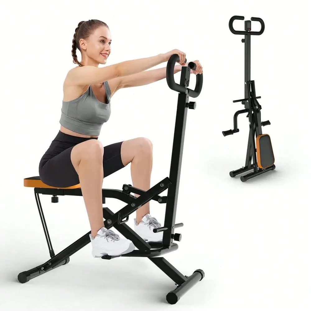 Macchina per l'allenamento domestico, attrezzo pieghevole per glutei con bande di resistenza, per glutei, cosce, addominali, schiena e gambe.