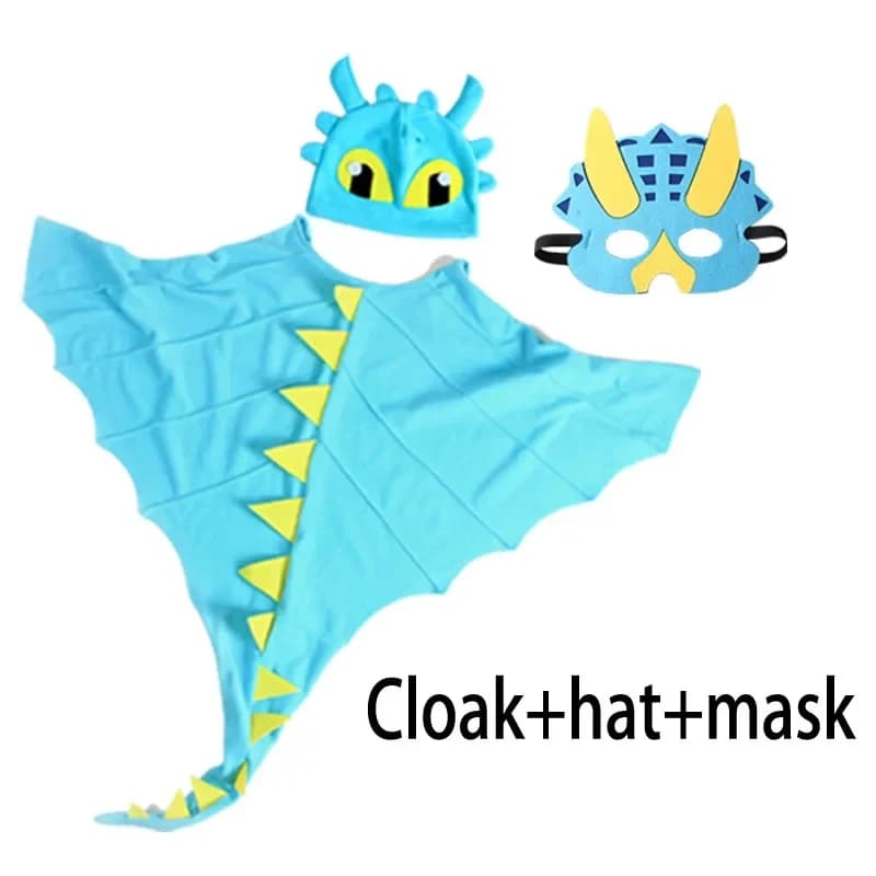 2026 dragon Cloak with Hat Toothless Cape Halloween Costumes Cosplay K0I1J