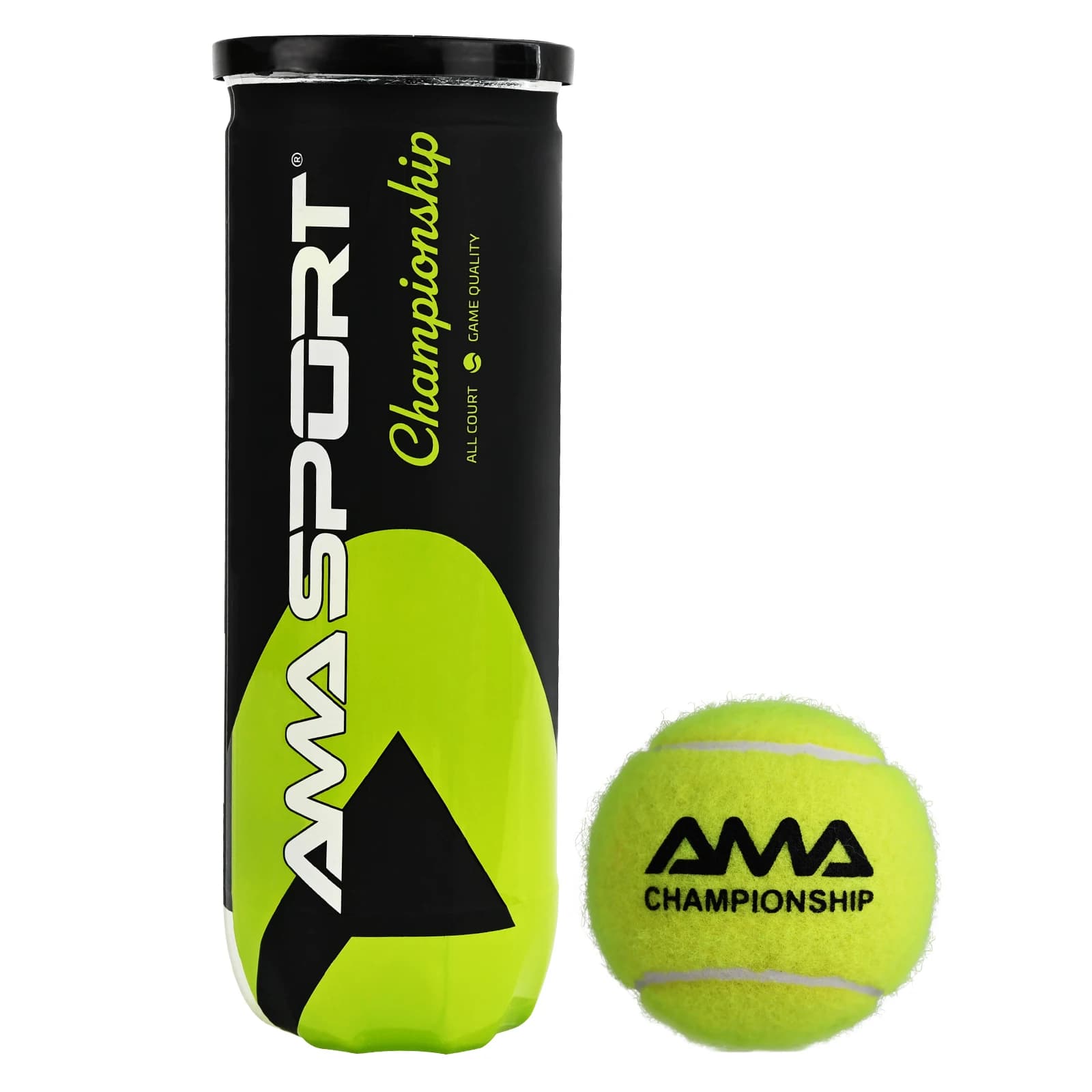 AMASPORT Palbea PRO Palline da padel di 3 palline da tennis da padel Pallone da allenamento da competizione Confezione da 3 per allenamento e torneo