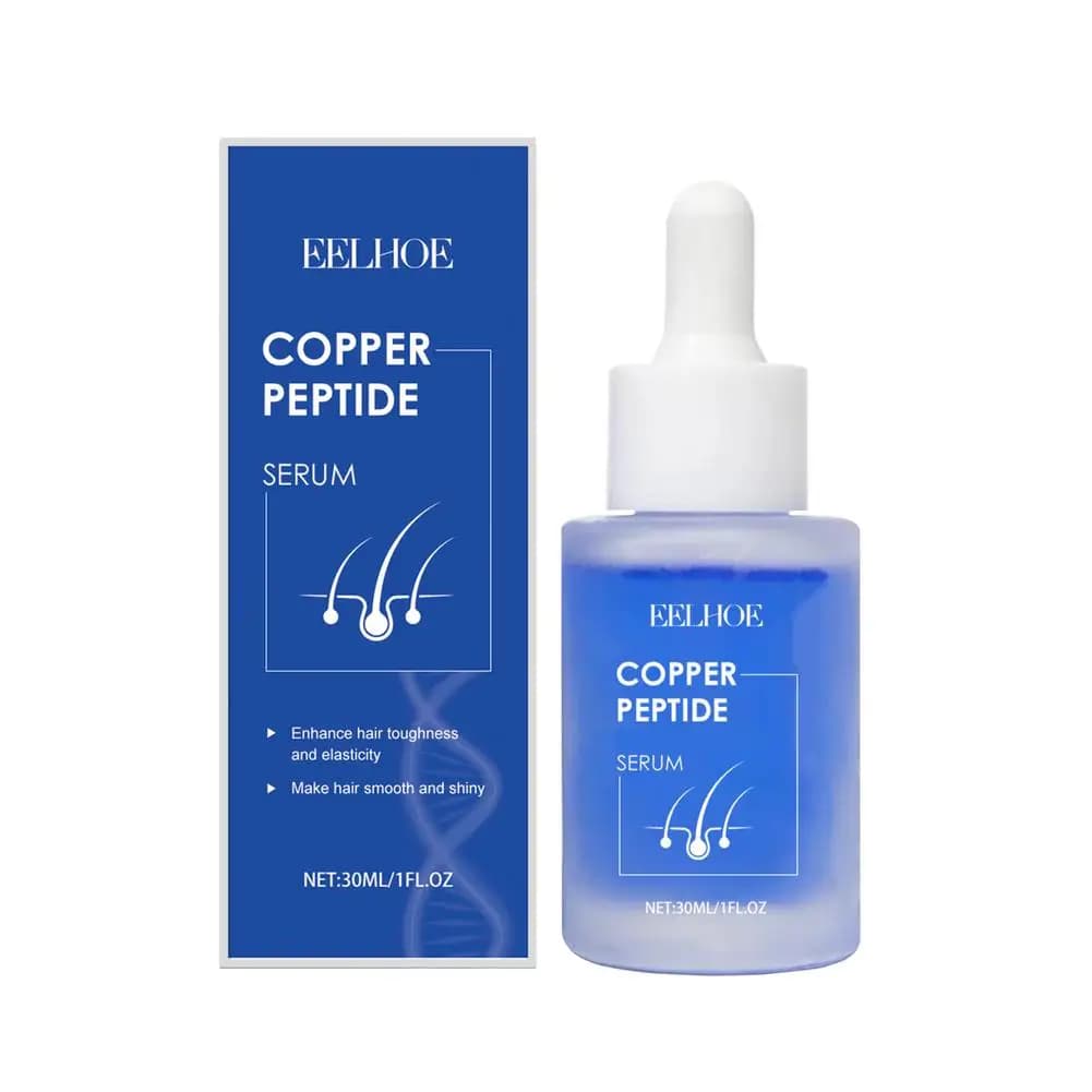 Copper Peptide Serum for Hair Growth, 30ML Siero for Hair Density with Biotin and Peptides, Cuoio Capelluto Care with Tripeptide for Hair More thick and Voluminous