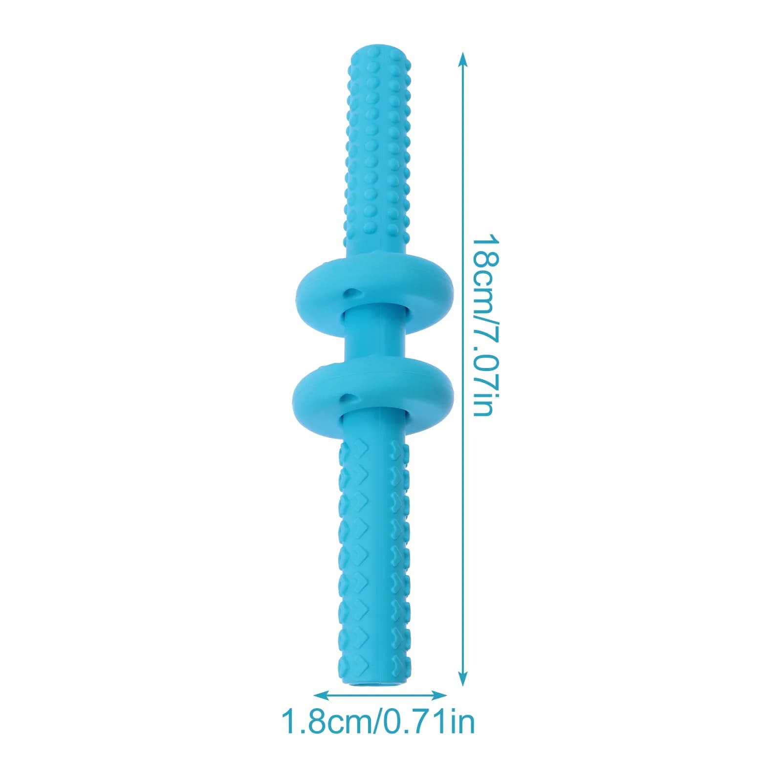 Set di 1 Massaggiagengive in Silicone per Neonati, Tubo Morbido e Flessibile per la Masticazione, Aiuto per la Dentizione, Massaggiatore per Gengive di Grado Alimentare