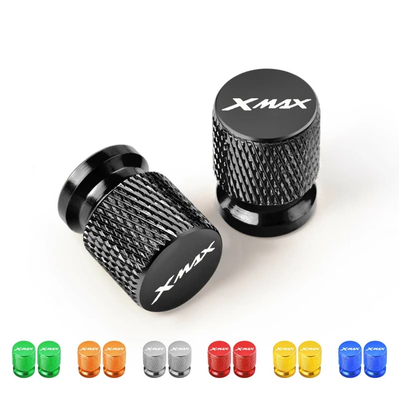 2 pezzi accessori moto per YAMAHA XMAX 300 125 Xmax300 Xmax250 XMAX400 Xmax125 valvola della gomma in metallo porta aria stelo tappi di copertura