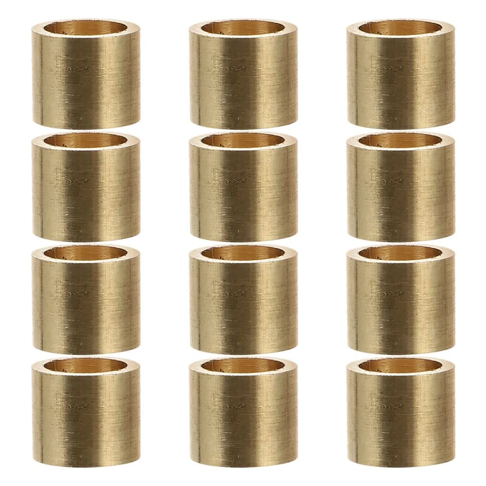 12 Pezzi Ferrule in Rame per Stecche da Biliardo, Ricambi per Riparazione Stecche da Snooker, Costruzione Robusta in Rame, Facile Installazione