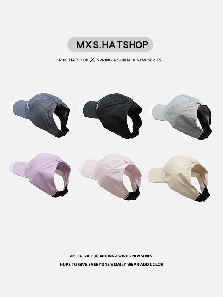 Cappellino da Baseball Estivo da Donna, Sottile e Traspirante, con Apertura per Coda di Cavallo Alta, Protezione Solare, Stile Street