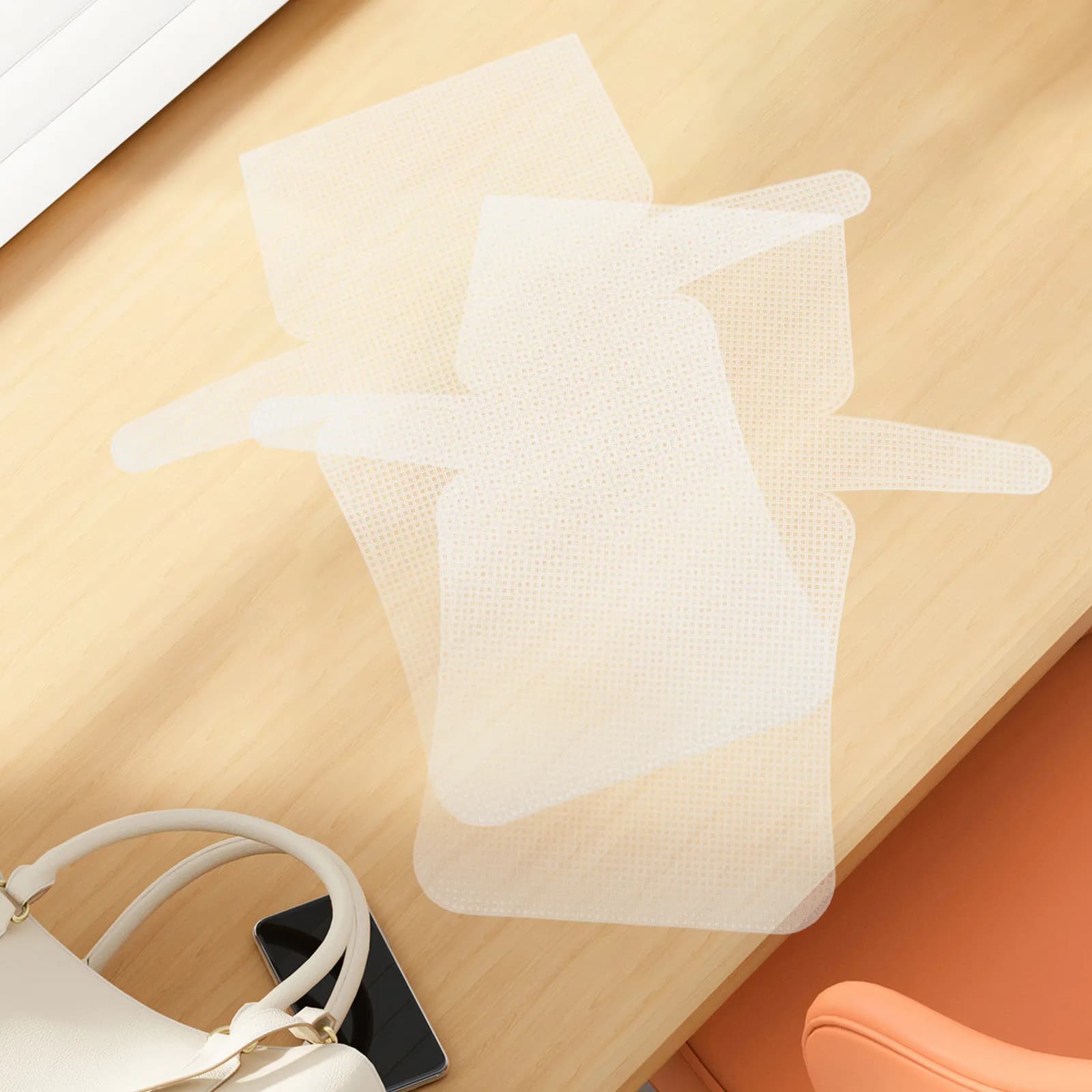 4Pcs Plastic Mesh Canvas Sheets Sturdy DIY Crochet Yarn Crafting Material for Beginners Lightweight Portable Cuttable Project