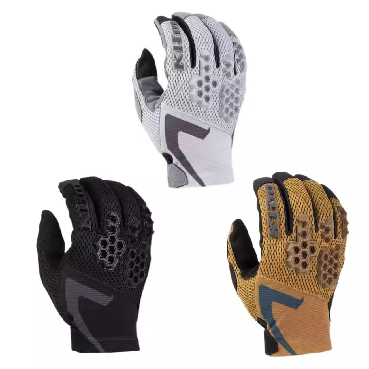 Guanti da moto 26Dakar per uomo, guanti da motocross traspiranti con protezione rigida sulle nocche, touchscreen, per moto da cross