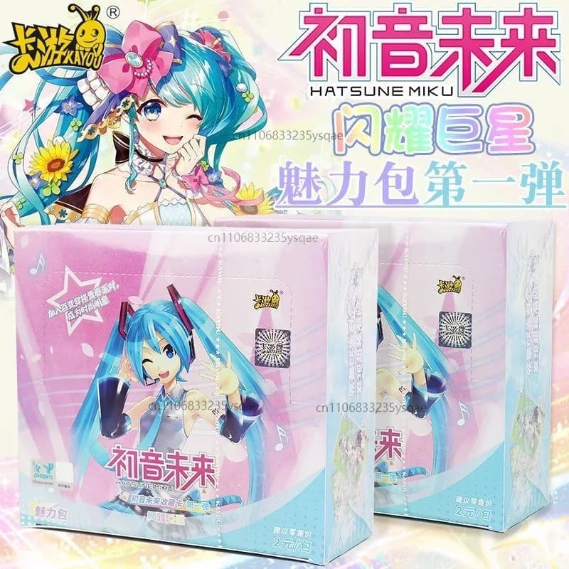 KAYOU Genuino Hatsune Miku Carta Primo Pacchetto Serie Gioco di Animazione Collezione di Carte SE Periferiche Giocattoli per Bambini Regali per Ragazze