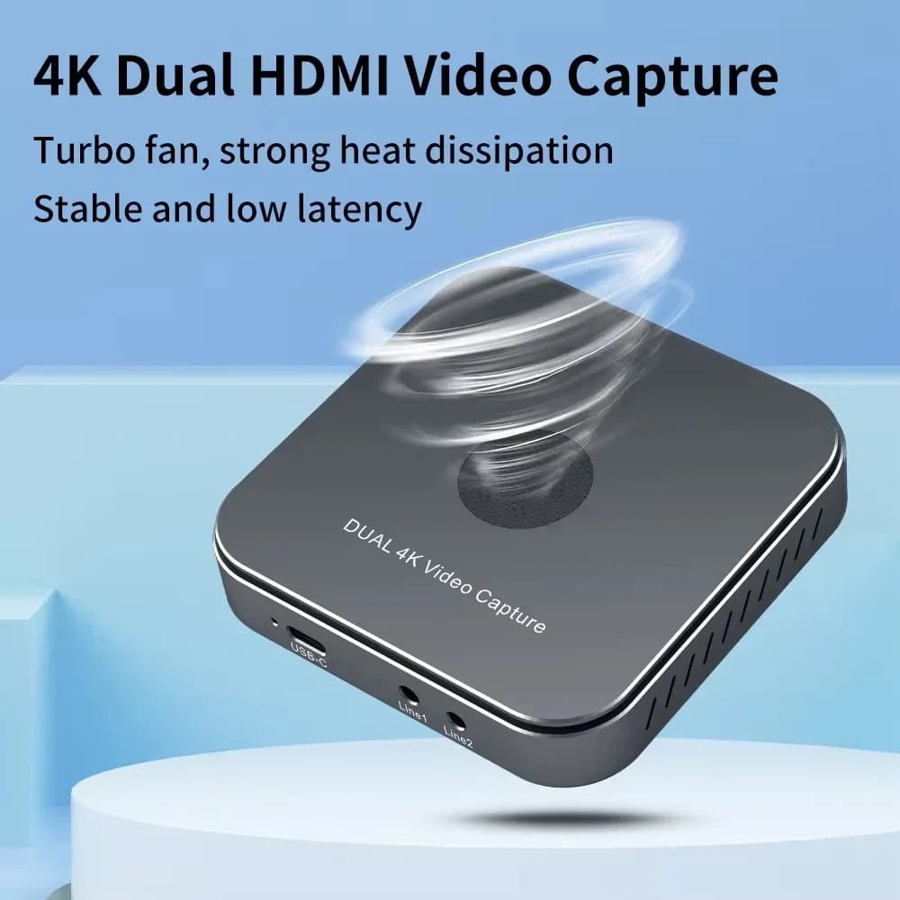 Scheda di acquisizione video Mi HD 4K 60Hz Design unico HDR Colore non compresso RGB Gioco dal vivo/streaming USB 3.0 Dual HD Mi Video Capture