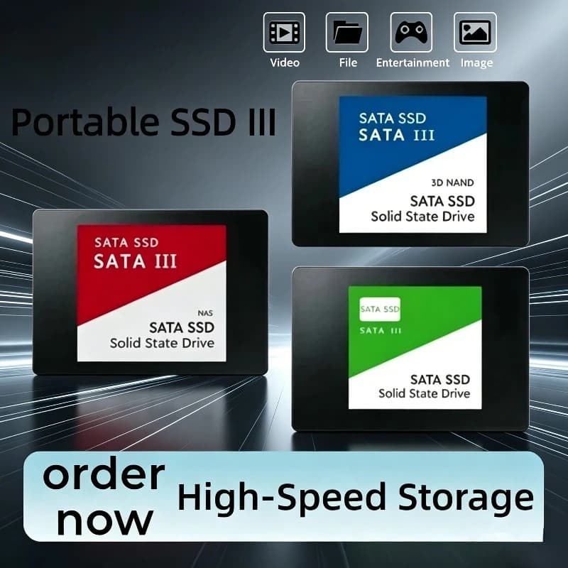 For Laptop 500GB SSD External Hard Disk For Internal Hard Drive Sata3 Interface Portable High Speed Solid State Drive