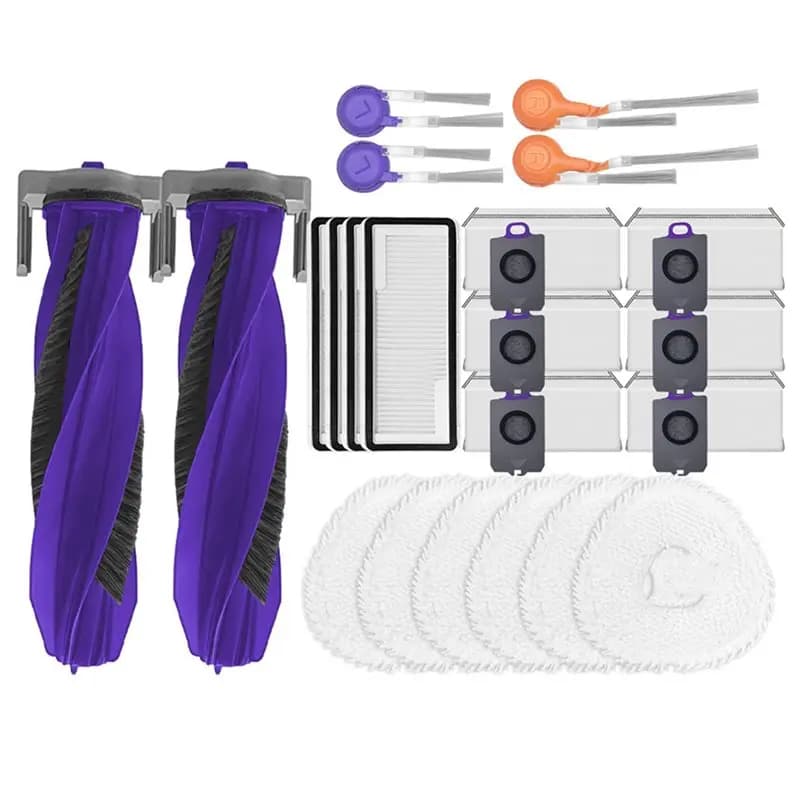 A97T For Narwal Freo Z10 Ultra YJCC025 Robot Vacuum Cleaner Spare Parts Main Side Brush Mop HEPA Filter Dust Bag(22Pcs)