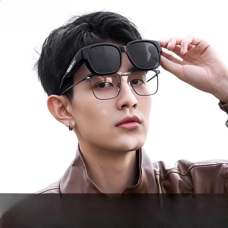 Driver Sunglasses HD Polarized Clip On Anti UV Anti Glare Strong Light Protection