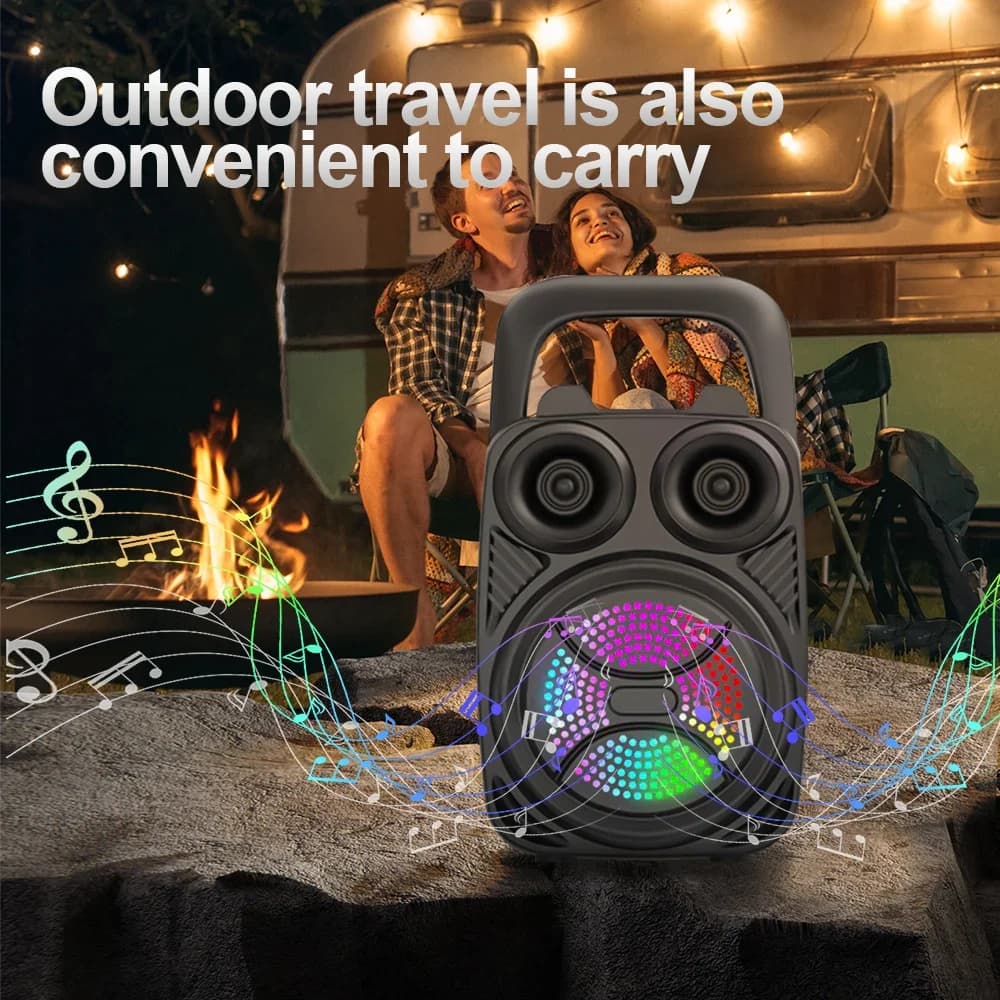Altoparlante Bluetooth da 500 mAh TF/FM/USB/TWS/BT Subwoofer audio portatili Sound box Altoparlanti Bluetooth ad alta potenza per ballare