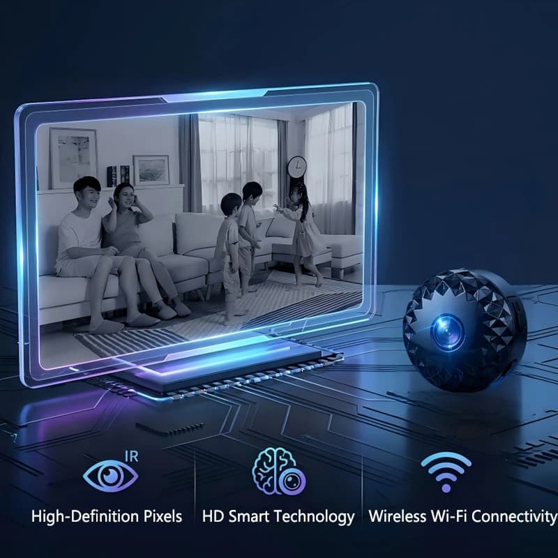 Nuova Telecamera WiFi Wireless con Supporto Magnetico, Facile Installazione, Visualizzazione Remota, Monitor per Animali Domestici e Bambini, Sicurezza Domestica Intelligente, Sorveglianza Interna 2026