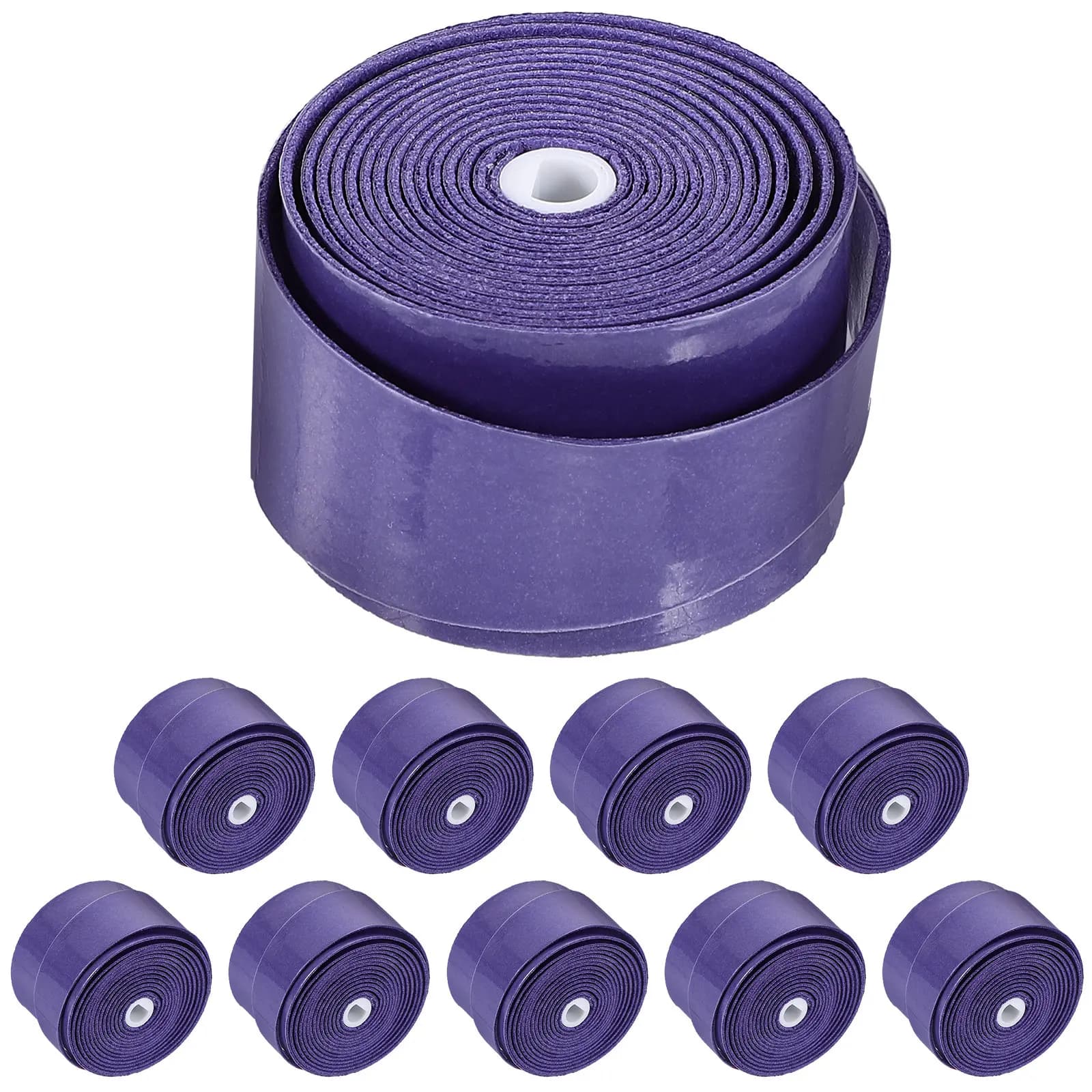 10 Rotoli di Nastro Adesivo per Racchette in PU ad Alte Prestazioni, Assorbente e Antiscivolo, per Tennis e Badminton, Lunga Durata